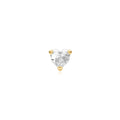 Gold Heart Barbell Single Earring | The Jewellery Boutique Australia