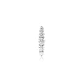 Silver Bar Barbell Single Earring | The Jewellery Boutique Australia