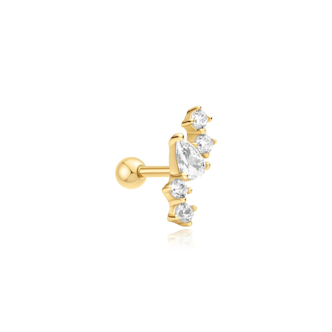 Gold Constellation Barbell Single Earring | The Jewellery Boutique Australia