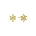 Ania Haie Gold Mint Green Floral Stud Earrings