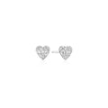 Ania Haie Silver Pave Heart Stud Earrings | The Jewellery Boutique Australia