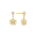 Ania Haie Gold Sunburst Dangle Stud Earrings | The Jewellery Boutique Australia