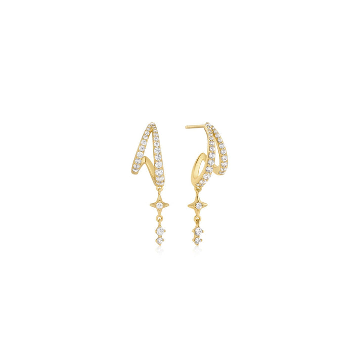 Ania Haie Gold Star Drop Stud Earrings | The Jewellery Boutique Australia