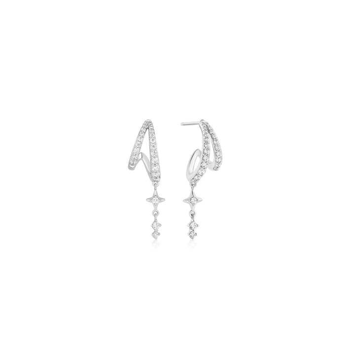 Ania Haie Silver Star Drop Stud Earrings | The Jewellery Boutique Australia