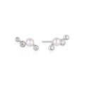 Ania Haie Silver Zig-Zag Shell Pearl Stud Earrings | The Jewellery Boutique Australia