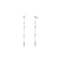 Ania Haie Silver Cascade Station Drop Stud Earrings
