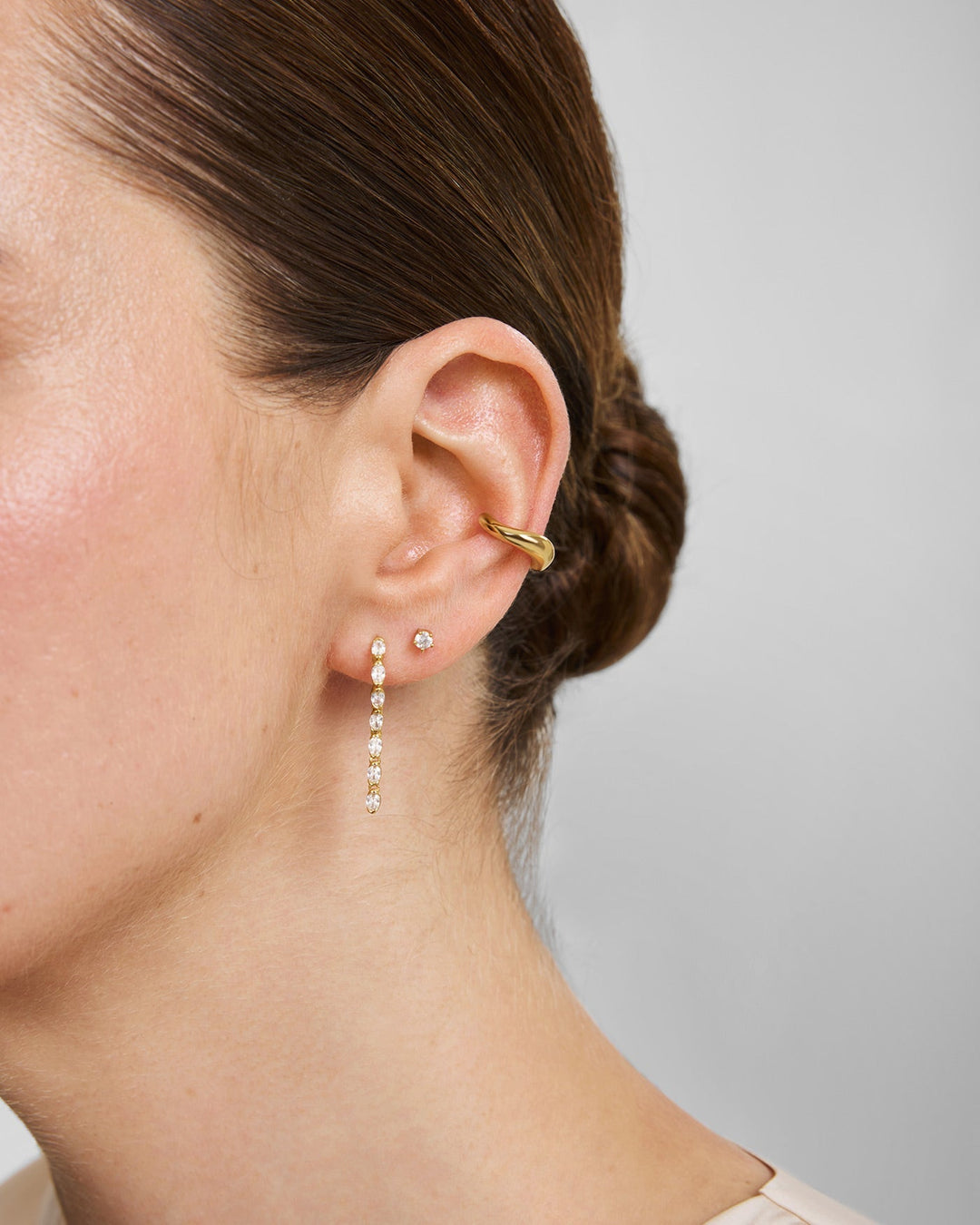 Ania Haie Gold Mini Five-Prong Sparkle Stud Earrings E079-04G