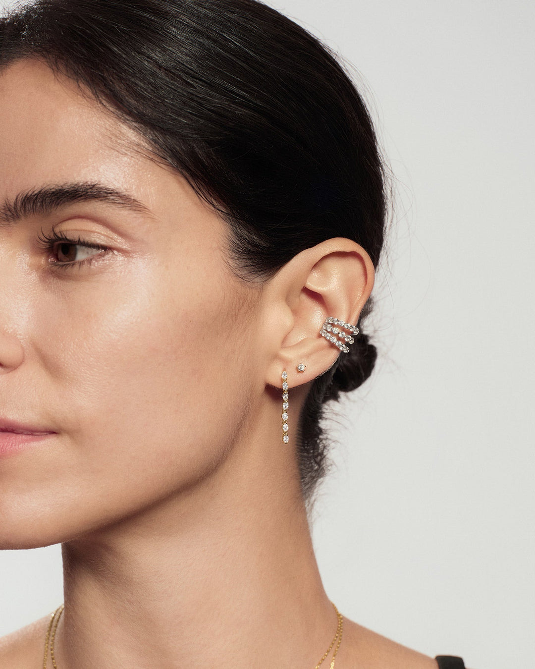 Ania Haie Silver Pave Triple Wrap Ear Cuff E079-02H