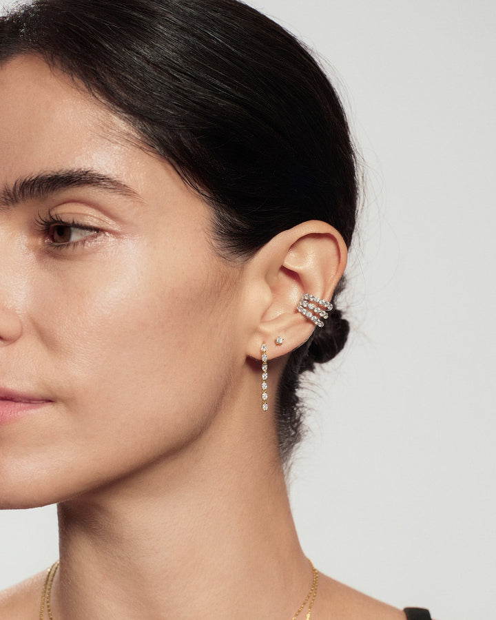 Ania Haie Silver Pave Triple Wrap Ear Cuff E079-02H