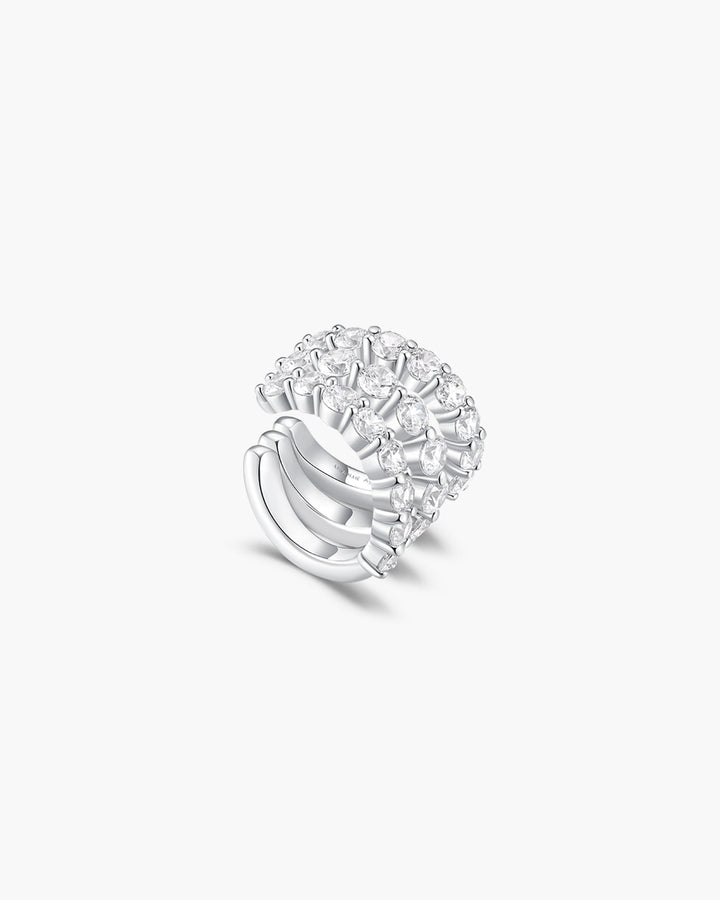 Ania Haie Silver Pave Triple Wrap Ear Cuff E079-02H