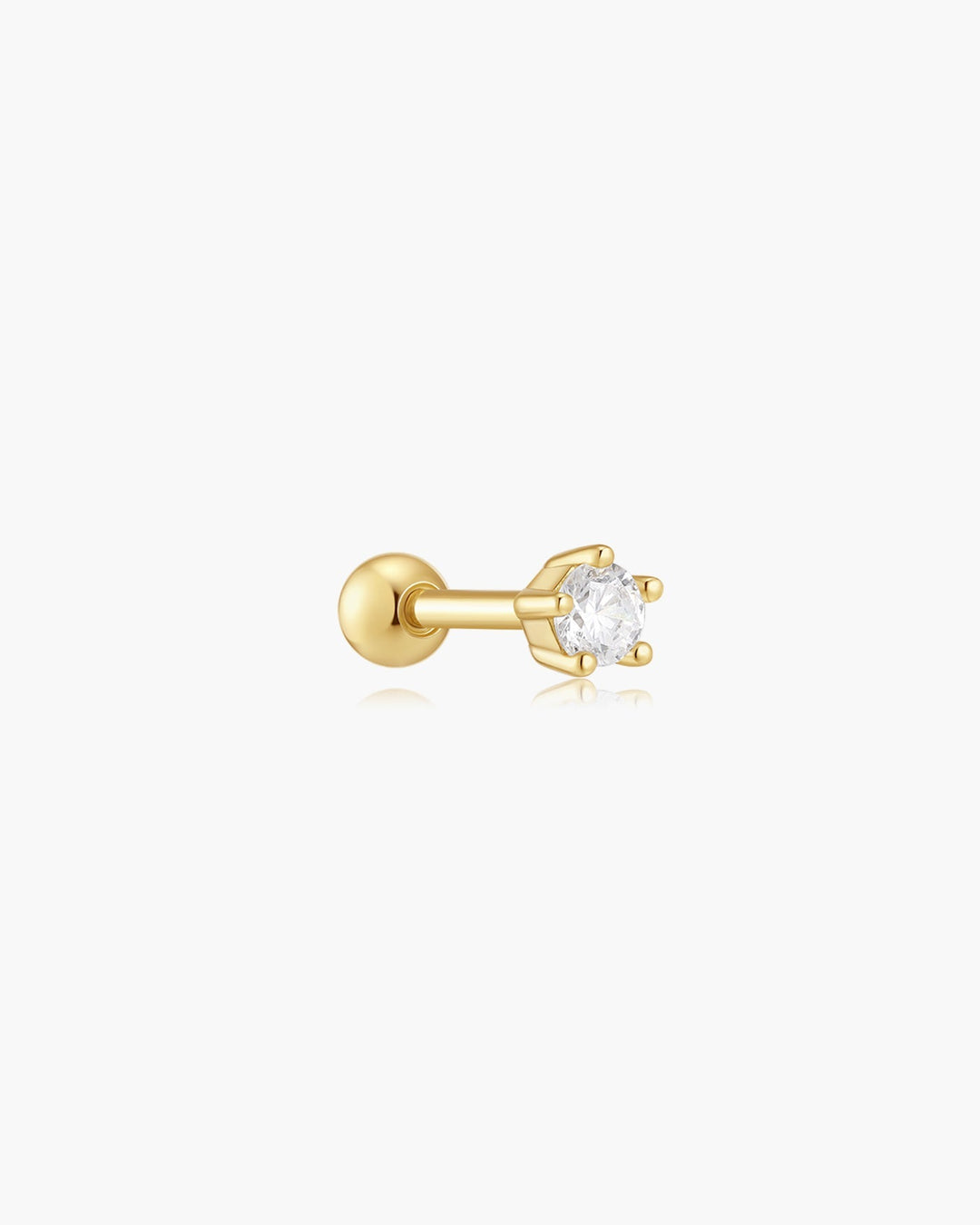 Ania Haie Gold Five-Prong Sparkle Barbell Earring E079-03G