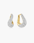 Ania Haie Gold Wave Huggie Hoop Earrings E079-11G