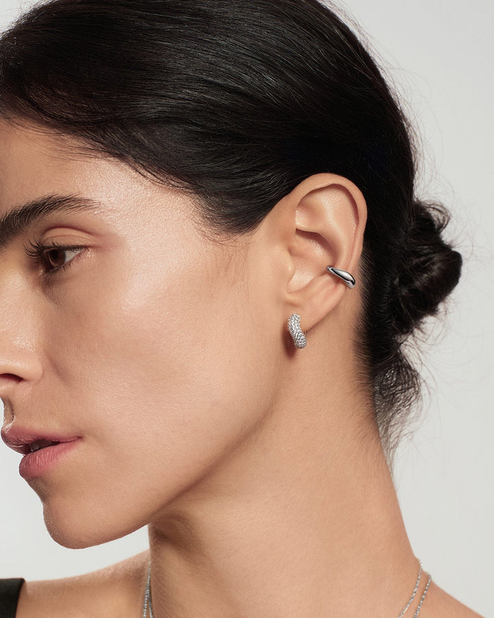 Ania Haie Silver Wave Ear Cuff E079-01H