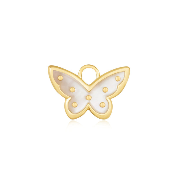 Ania Haie Gold Mother Of Pearl Butterfly Earring Charm