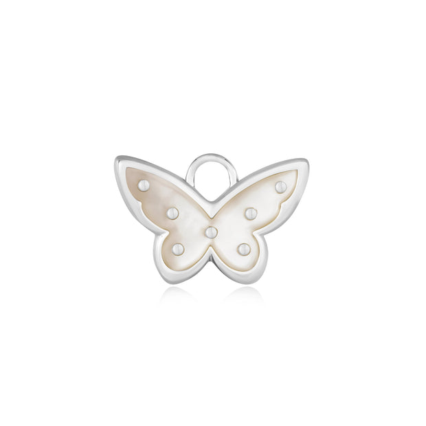 Ania Haie Silver Mother Of Pearl Butterfly Earring Charm