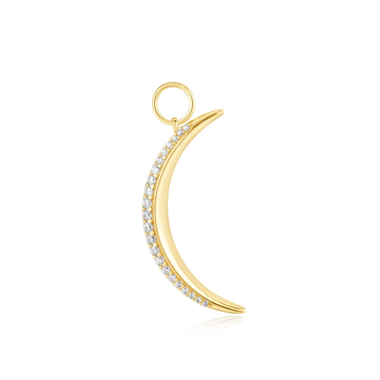 Ania Haie Gold Moon Pave Earring Charm