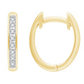 0.50ct Diamond Huggie Earrings in 9K Yellow Gold