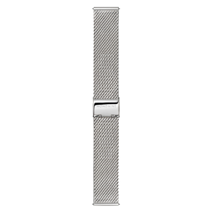 Mondaine Doppio Solar Stainless Steel 41mm Watch - MLE.41910.SM