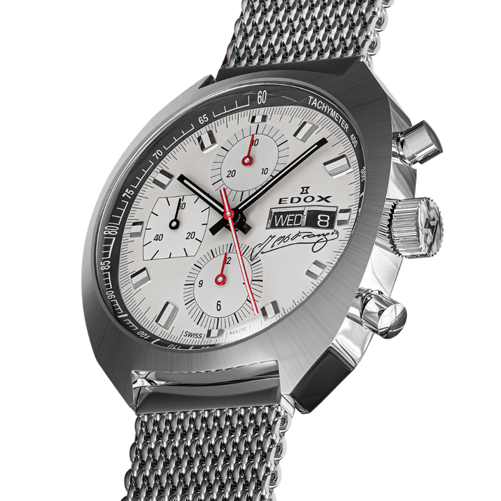 Edox Sportsman Chronograph Automatic Fangio Limited Edition Beige