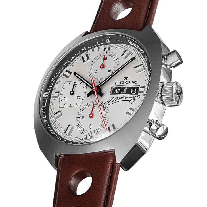 Edox Sportsman Chronograph Automatic Fangio Limited Edition Beige