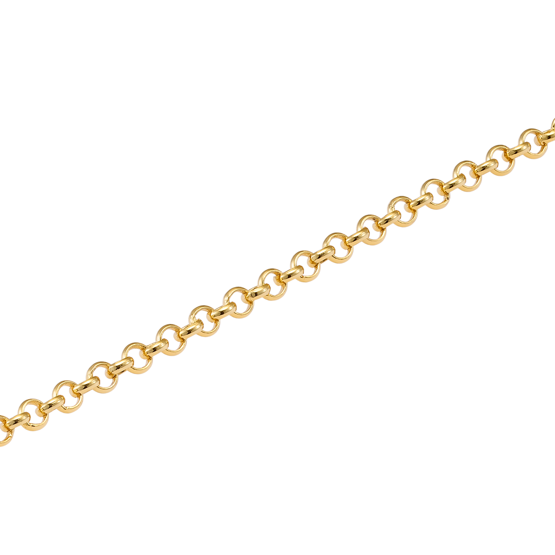 Charmed 14k Gold Vermeil 'O' Ring Charm Bracelet