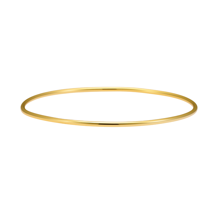 Icon 14k Gold Vermeil Plain Thin Bangle 63mm