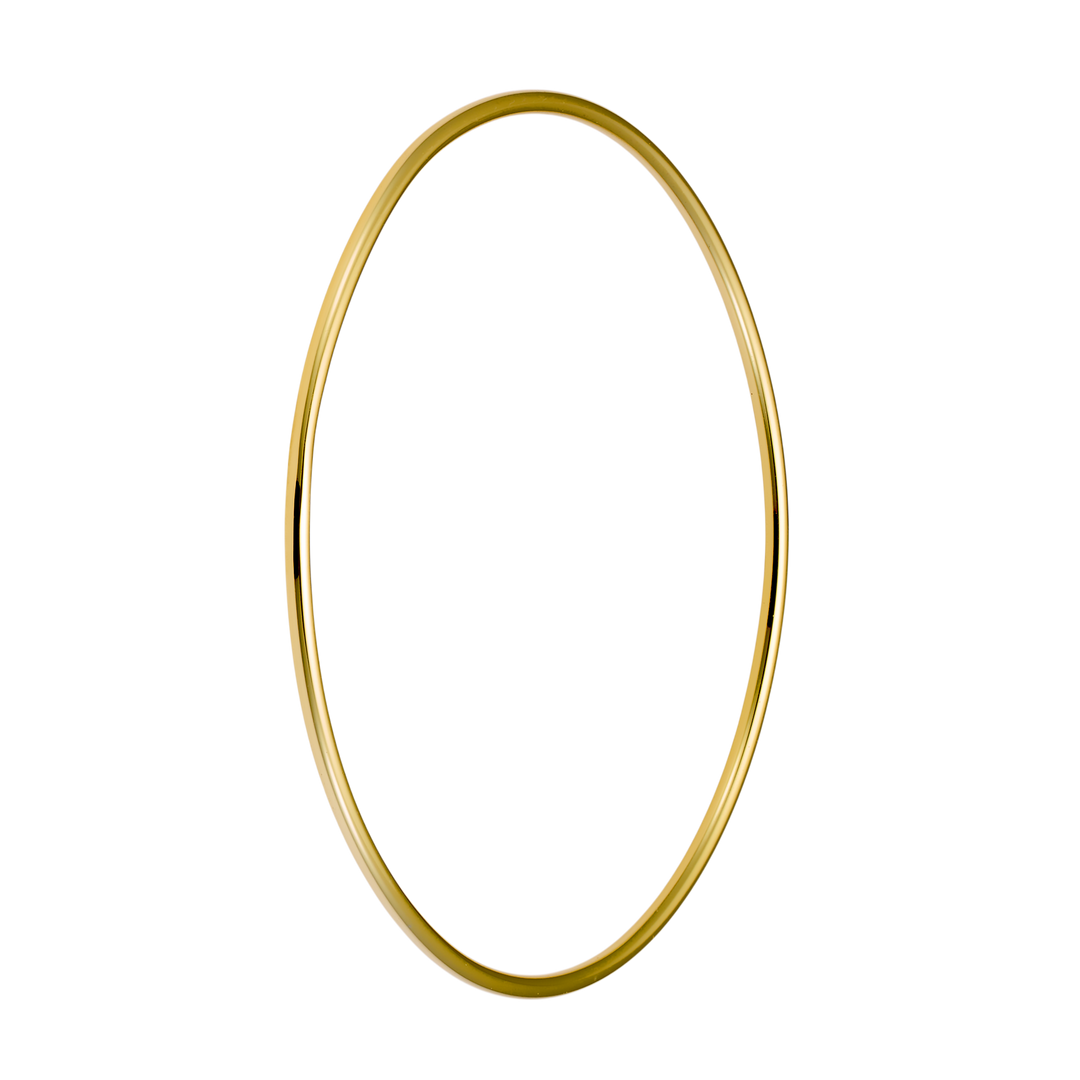 Icon 14k Gold Vermeil Plain Thin Bangle 63mm