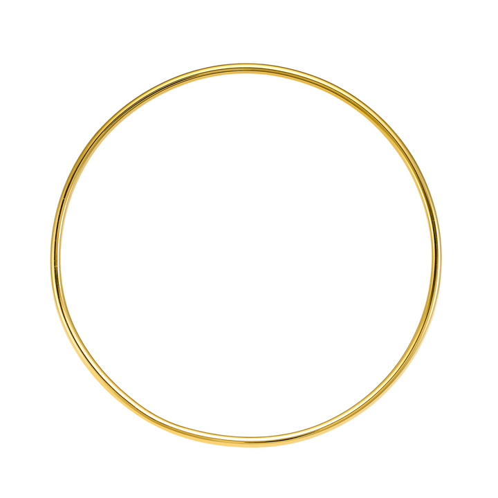 Icon 14k Gold Vermeil Plain Thin Bangle 63mm