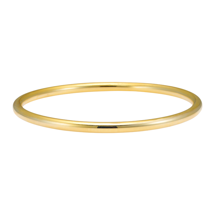 Icon 14k Gold Vermeil Plain Thick Bangle 63mm