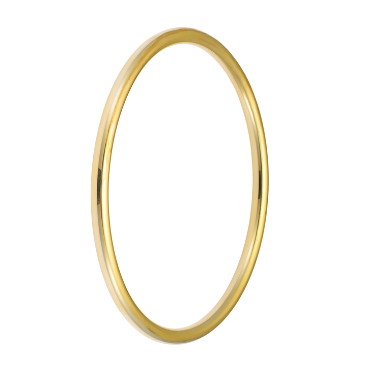Icon 14k Gold Vermeil Plain Thick Bangle 63mm