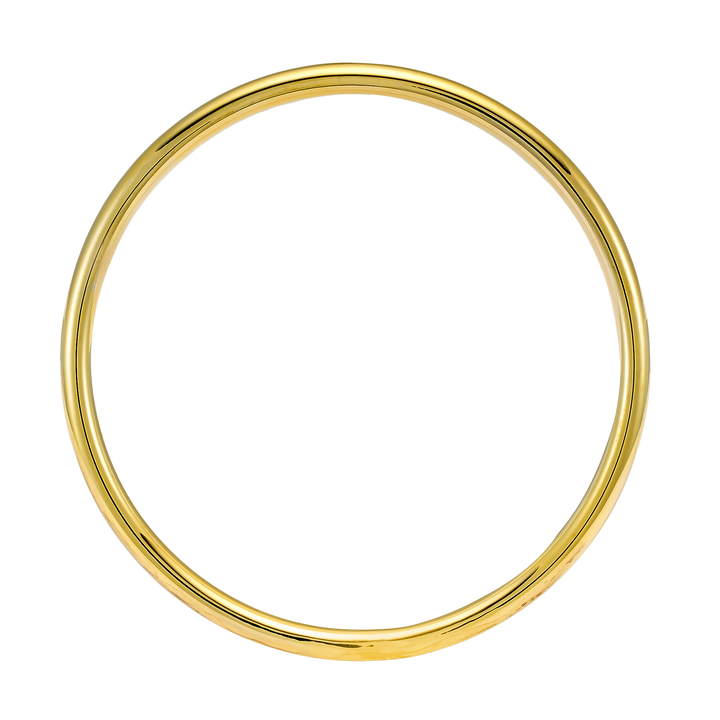 Icon 14k Gold Vermeil Plain Thick Bangle 63mm