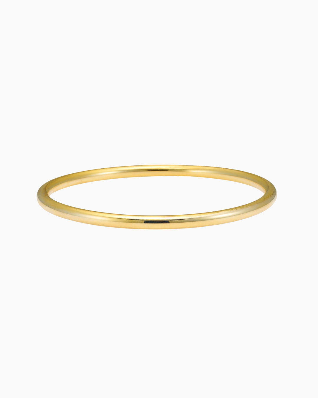 Icon 14k Gold Vermeil Plain Thick Bangle 63mm