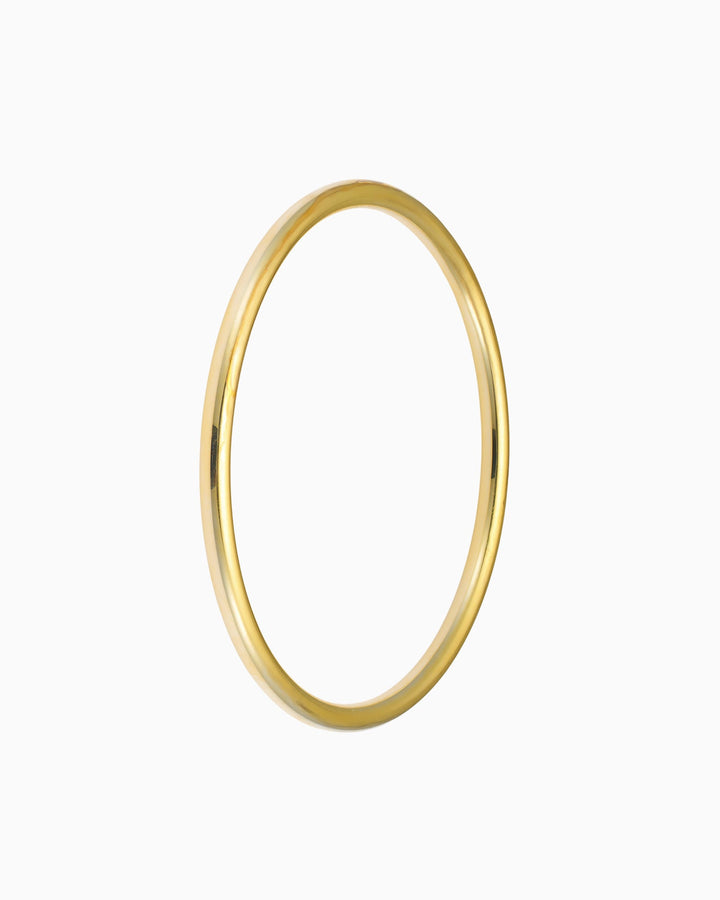 Icon 14k Gold Vermeil Plain Thick Bangle 63mm