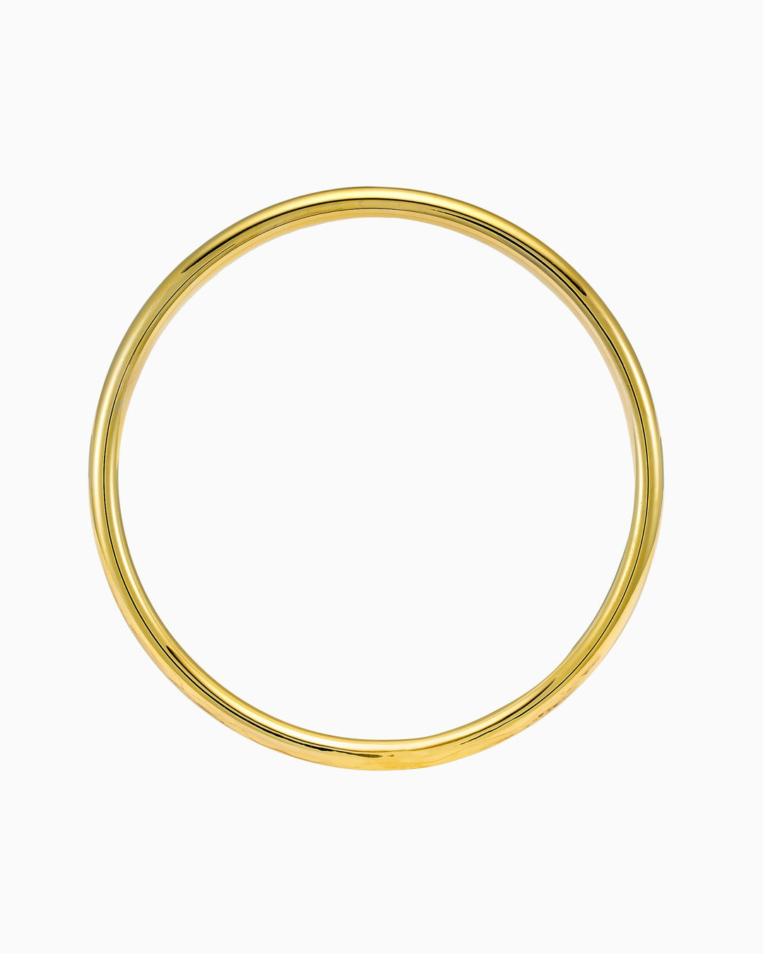 Icon 14k Gold Vermeil Plain Thick Bangle 63mm