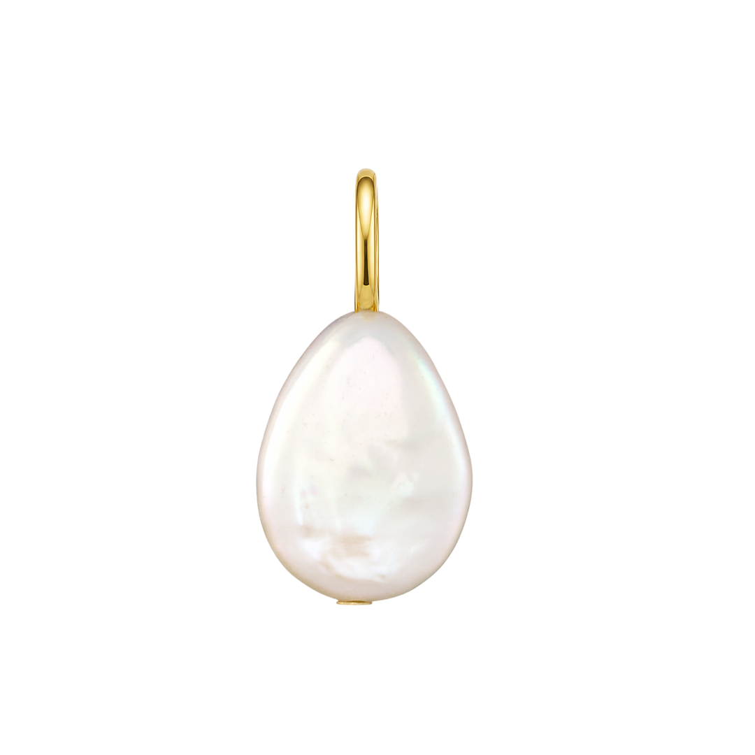 Charmed 14k Gold Vermeil Pearl Short Charm