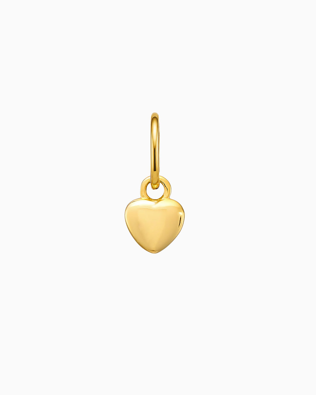 Charmed 14k Gold Vermeil Plain Heart Charm