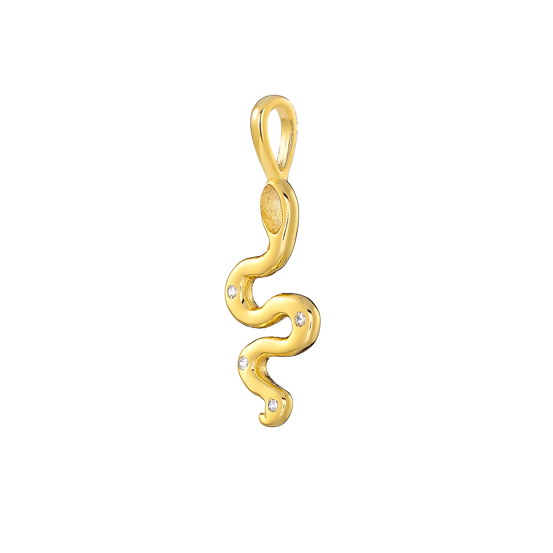 Charmed 14k Gold Vermeil Snake Charm