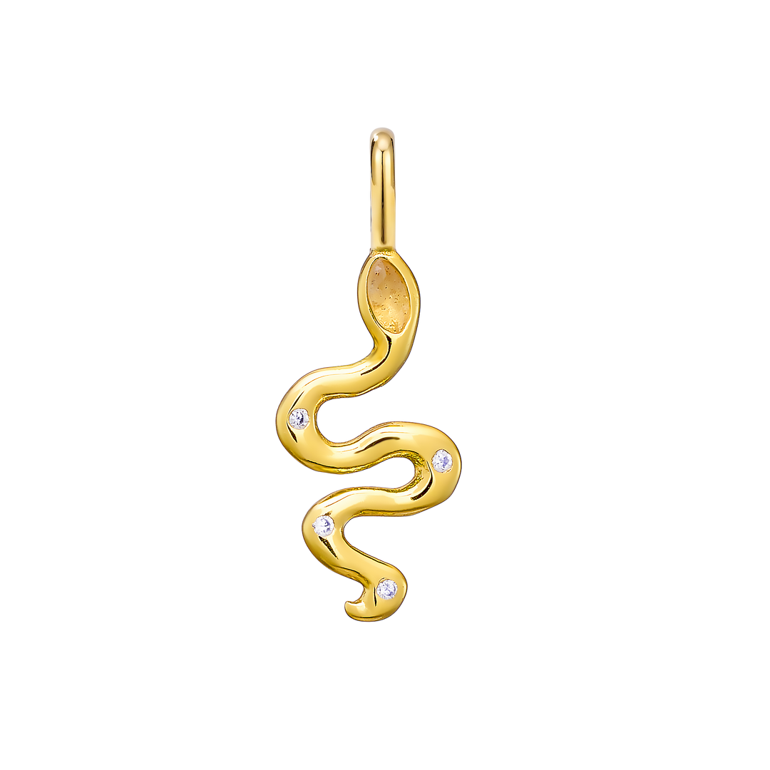 Charmed 14k Gold Vermeil Snake Charm