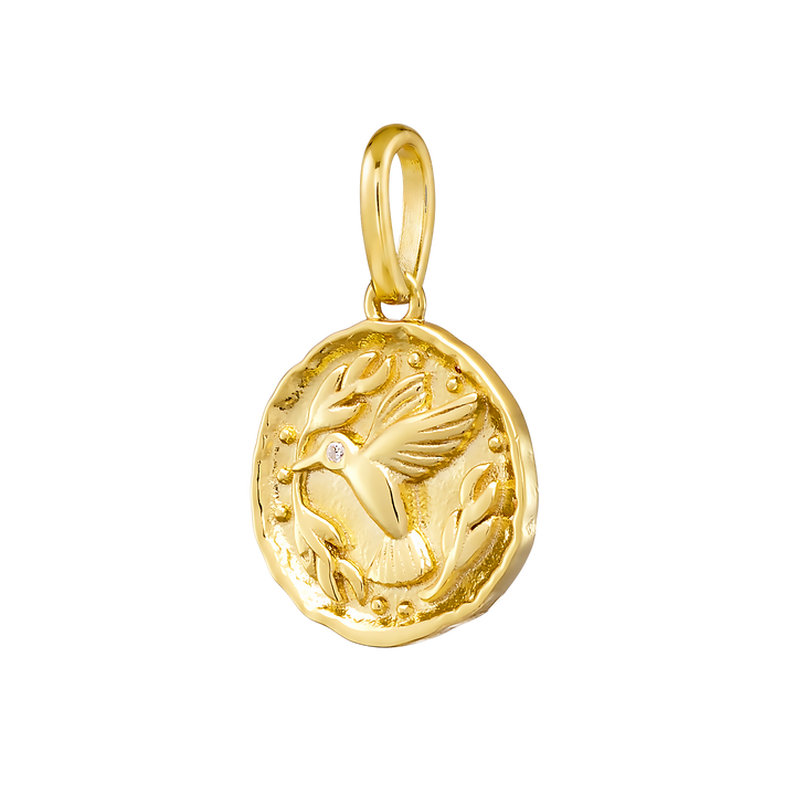 Charmed 14k Gold Vermeil Hummingbird Charm