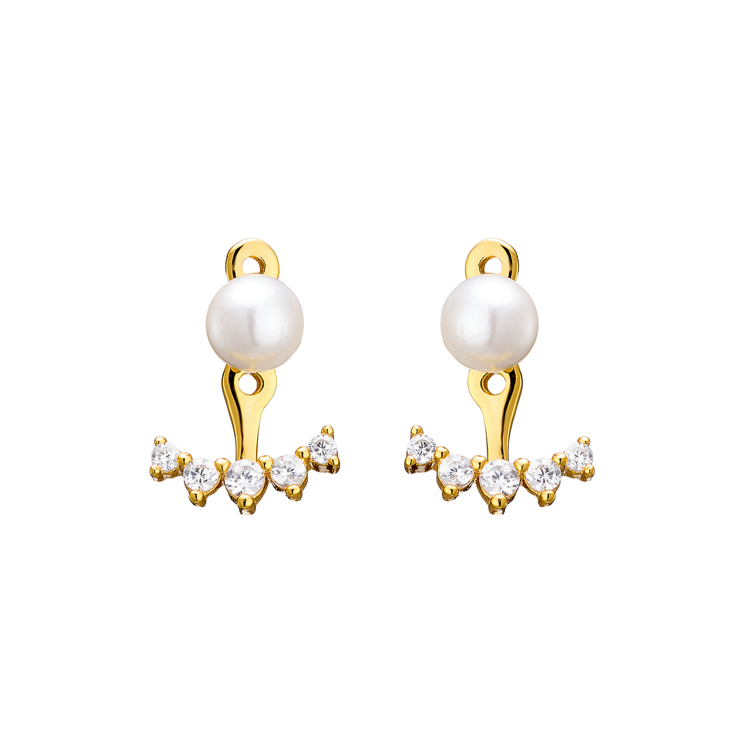 Elevate 14K Gold Vermeil Shell Pearl Ear Jacket