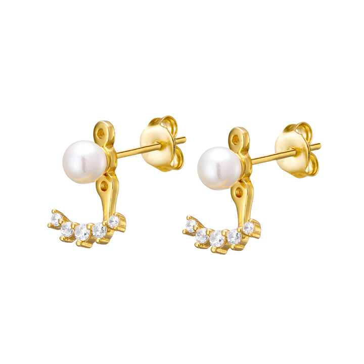 Elevate 14K Gold Vermeil Shell Pearl Ear Jacket