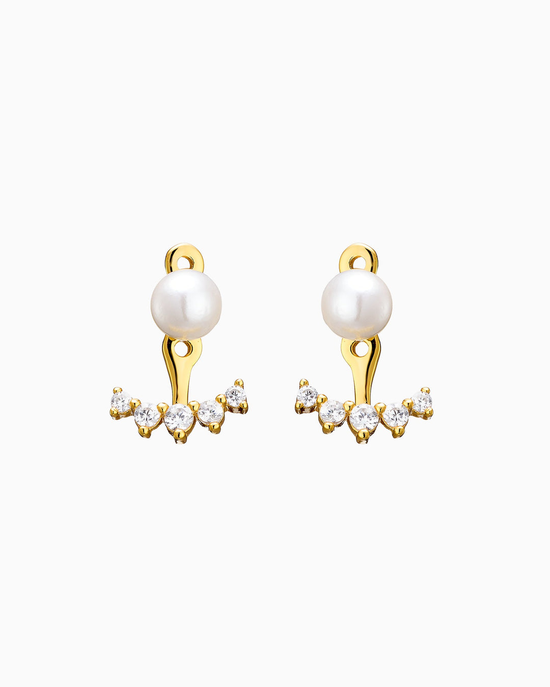 Elevate 14K Gold Vermeil Shell Pearl Ear Jacket