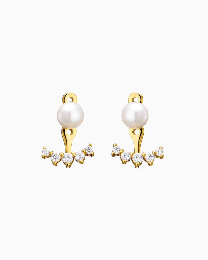 Elevate 14K Gold Vermeil Shell Pearl Ear Jacket