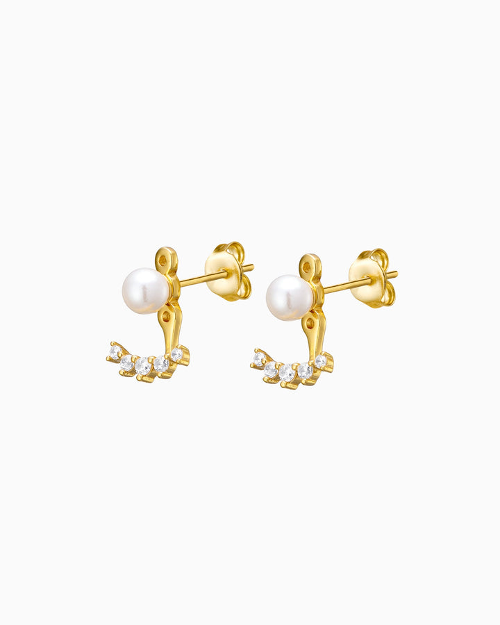 Elevate 14K Gold Vermeil Shell Pearl Ear Jacket