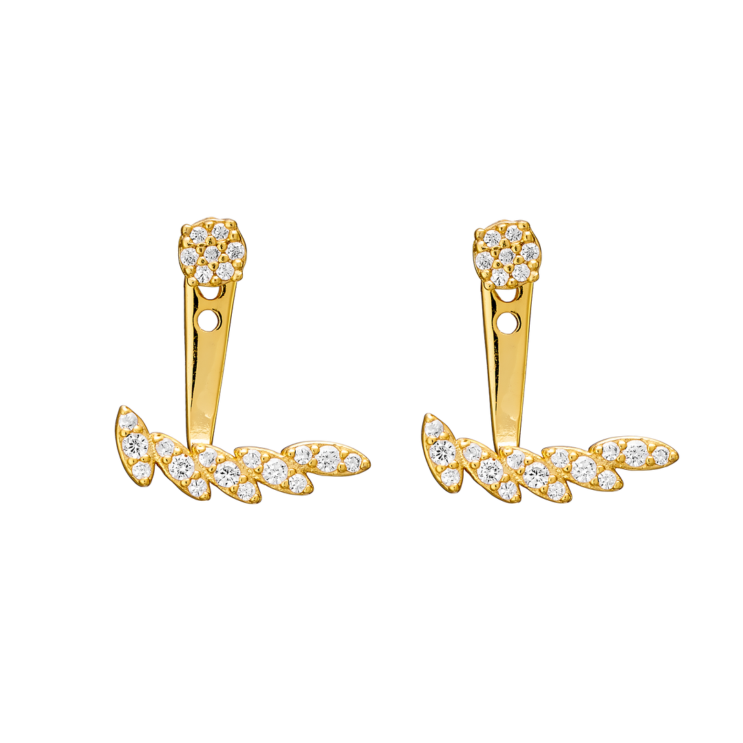 Elevate 14k Gold Vermeil Marquise Cubic Zirconia Ear Jacket