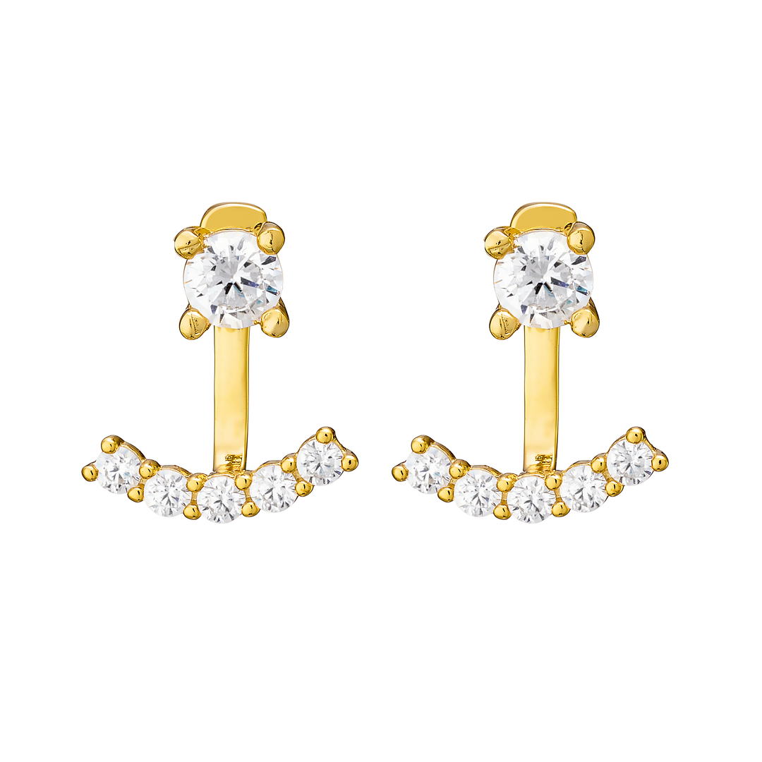Elevate 14k Gold Vermeil Cubic Zirconia Ear Jacket