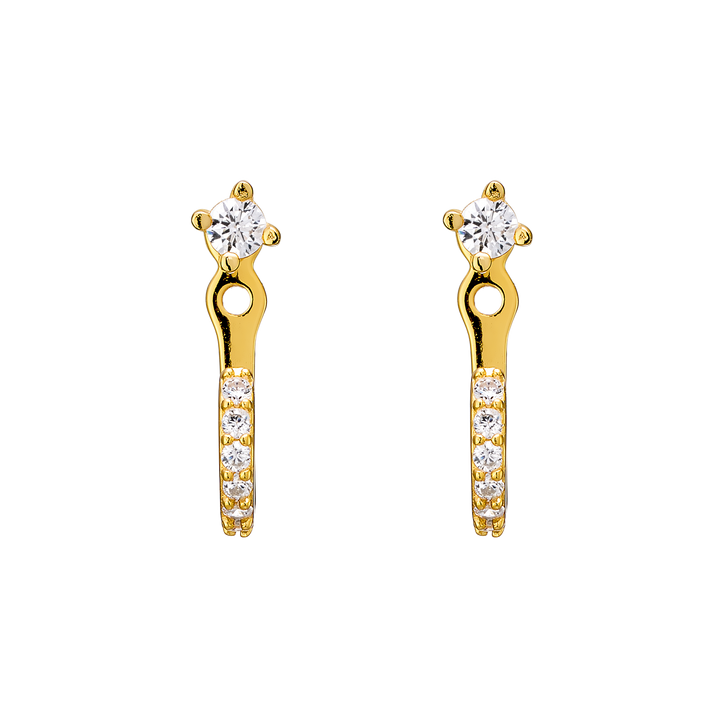 Elevate 14k Gold Vermeil Cubic Zirconia Hook Ear Jacket