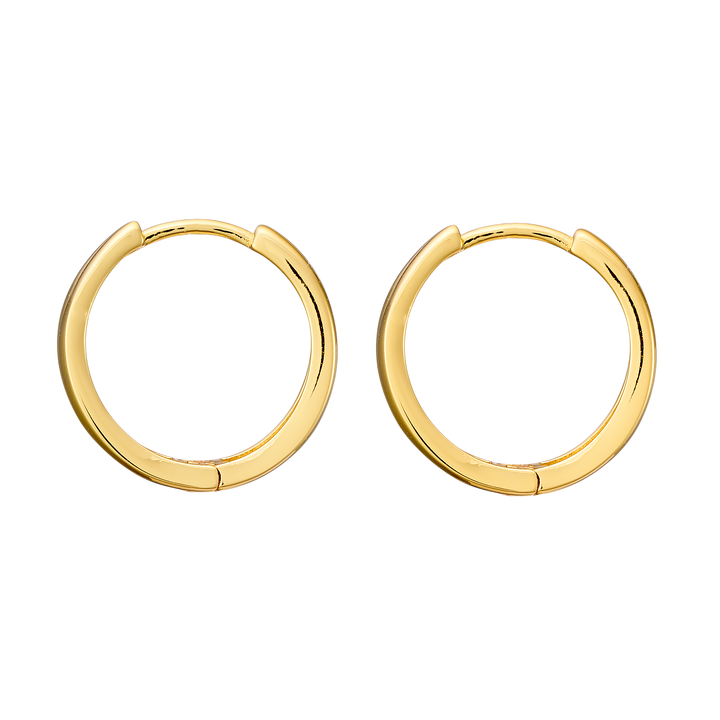 Icon 14k Gold Vermeil Double Hoop Huggies