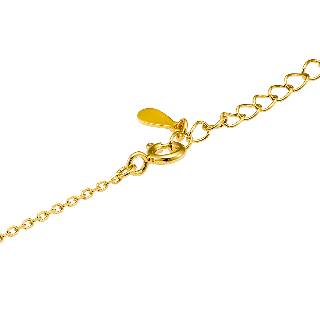 Charmed 14k Gold Vermeil Thin 'O' Charm Necklace