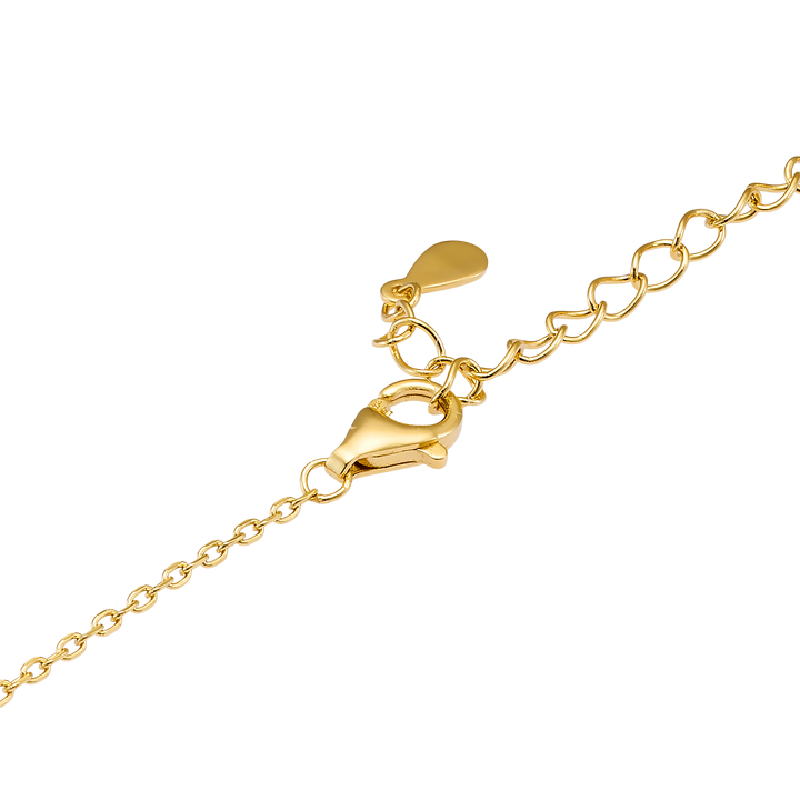 Lustre 14k Gold Vermeil Plain Disc Drop Necklace